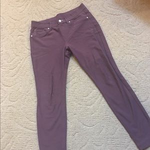 Light plumb jeggings
